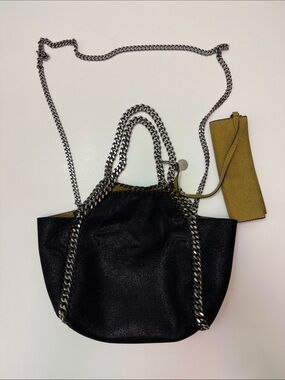 Stella McCartney 3 Chain Falabella Tote with Mustard Pouch